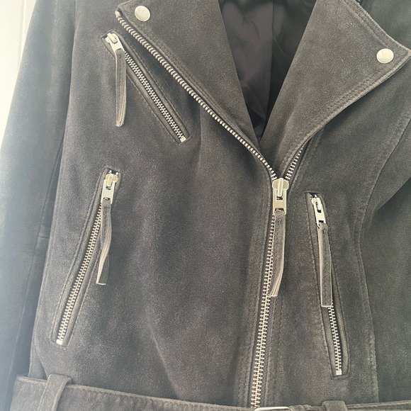 Suede Moto Leather Jacket - Picture 8 of 12